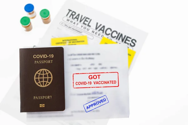 Faites Vacciner Covid Avant Votre Voyage — Photo