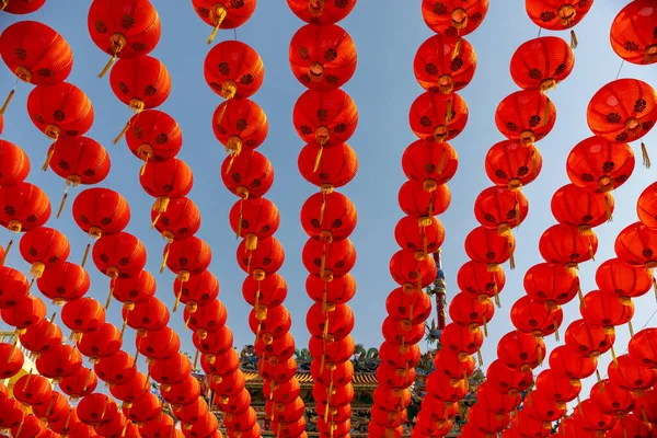 Chinese Nieuwjaar Lantaarns China Stad Gebied — Stockfoto