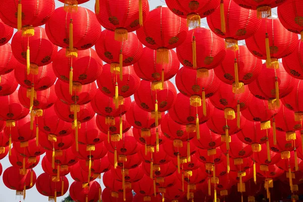 Lanternes Nouvel Chinois Dans Région Ville Chine — Photo