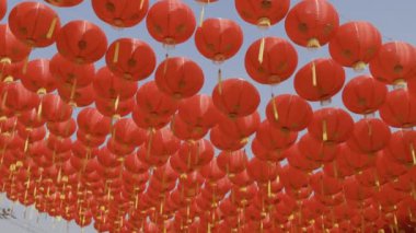 Çin Mahallesi 'nde geleneksel Çin yılbaşı fenerleri.