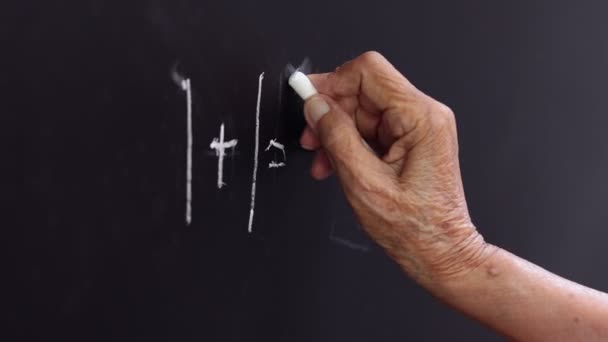 Geheugenverlies Therapie Met Hand Schrijven — Stockvideo