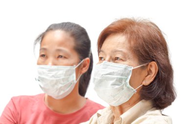 kadınlarda koruyucu tıbbi maske