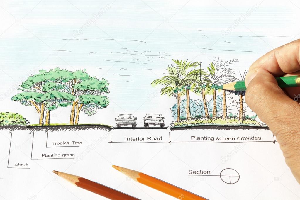 Landscape Architecture Hand Drawing