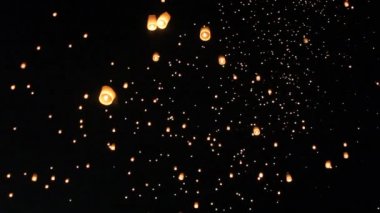 chiangmai, Tayland, Asya fenerler yüzer