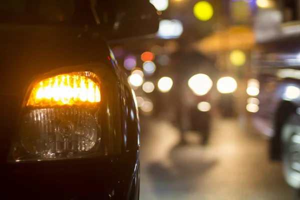 Evening traffic in chiangmai Thailand — Stock Photo, Image