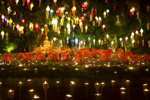 Yee-Peng festival em Chiangmai Tailândia . — Fotografia de Stock