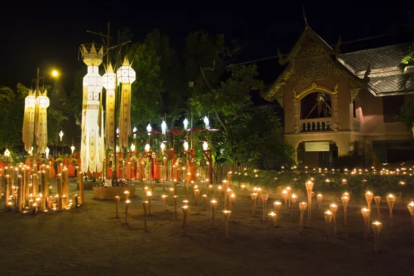 Yee-Peng festival v Thajsku Chiangmai. — Stock fotografie