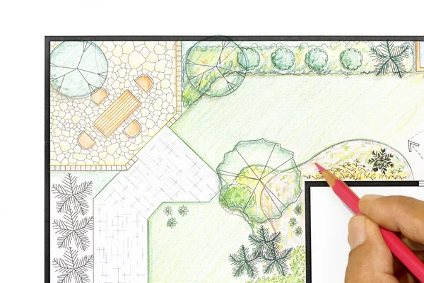 Peyzaj mimarı Bahçe planı Tasarla