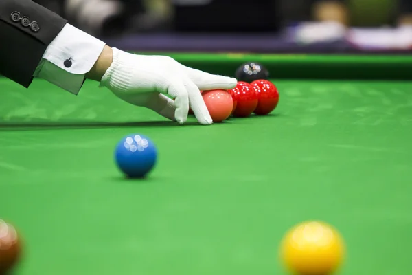 Snooker referee — Stock Photo, Image