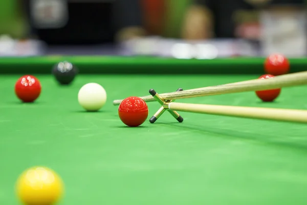 Ball and Snooker Player — Stock Photo, Image