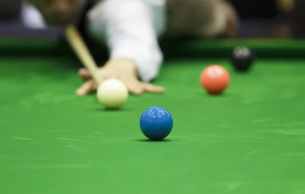 Ball and Snooker Player — Stock Photo, Image