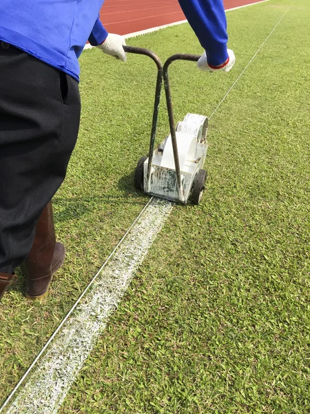 Sport Field Marking Paint — Stock Photo, Image