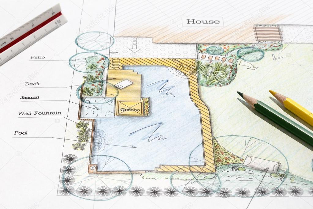 Backyard Garden Design Plan Stock Photo Image By C Toa55 75699041 https depositphotos com 75699041 stock photo backyard garden design plan html