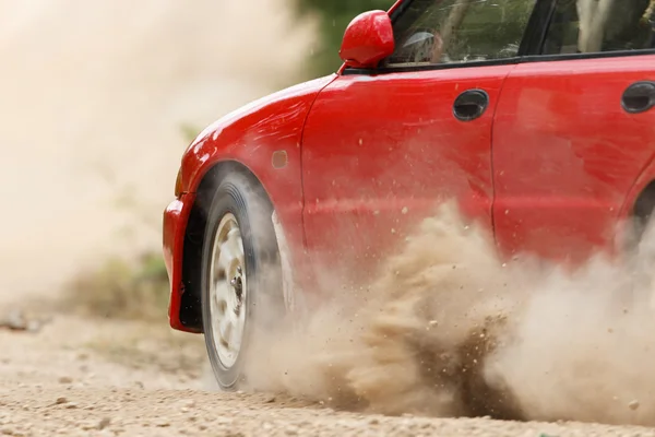 Rally auto in pista — Foto Stock