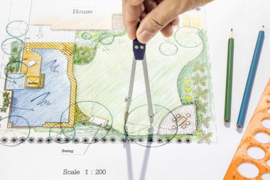 Arka Bahçe planı tasarımı