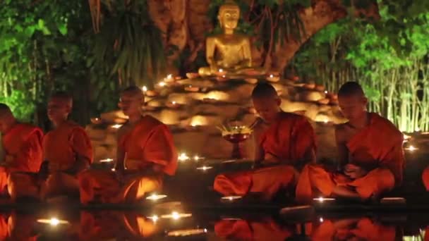 : Dia de Visakha Bucha — Vídeo de Stock