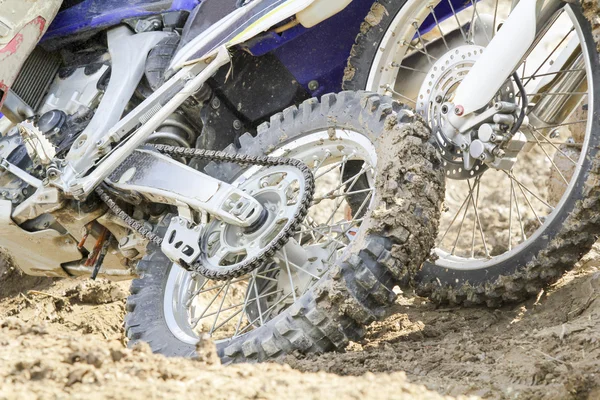 Acidente de motocross — Fotografia de Stock