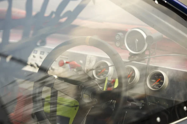 Cockpit de carro de corrida — Fotografia de Stock