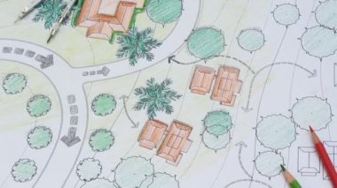 Peyzaj planları Resort için tasarımlar..