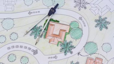 Peyzaj planları Resort için tasarımlar..