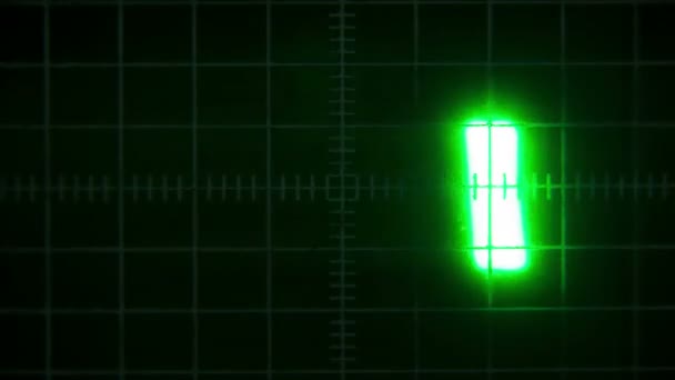 Old oscilloscope — Stock Video