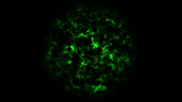 Boucle de fond plasma vert 