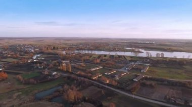 Köy ile bir Bird's-eye view Güz