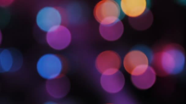 Lumières Bokeh colorées — Video