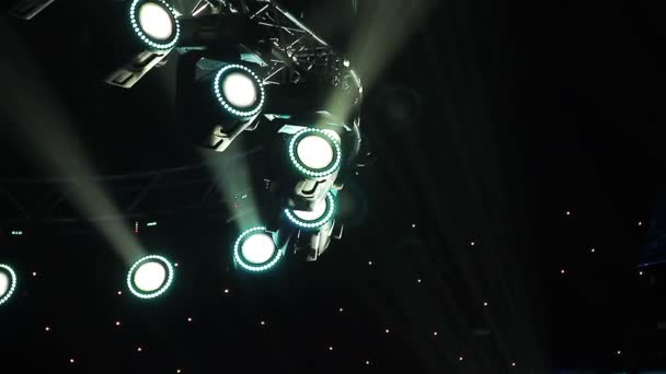 Concert lights in action — Stock Video