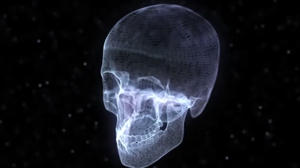 Az emberi koponya rács — Stock videók