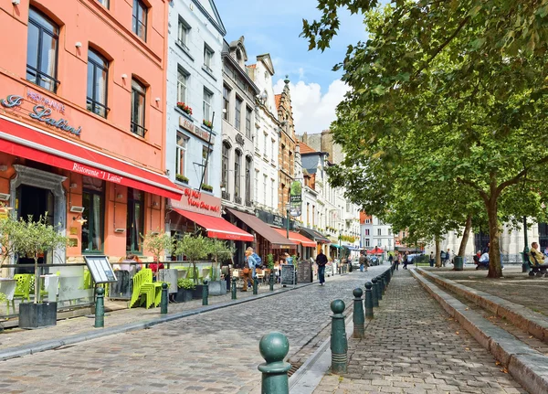 Place Saint Catherine in Brussels, Belgium — Stock Photo, Image
