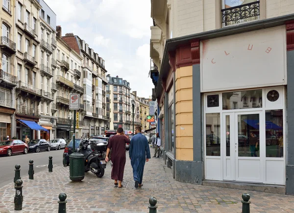 Zona popular en Bruselas cerca de Molenbeek —  Fotos de Stock