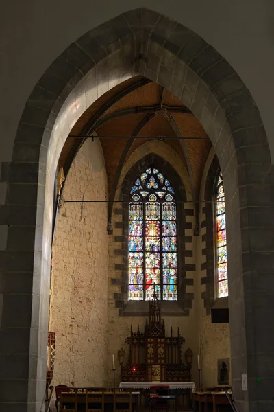 Collegiate Saint-Ursmer church in Binche, Belgium — Stock Photo, Image