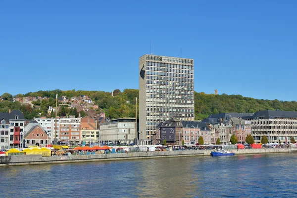 Área comercial no centro de Liège — Fotografia de Stock