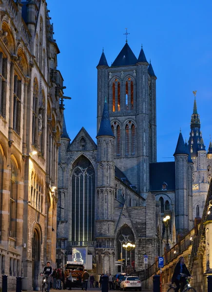 Historische centrum van Gent, België — Stockfoto