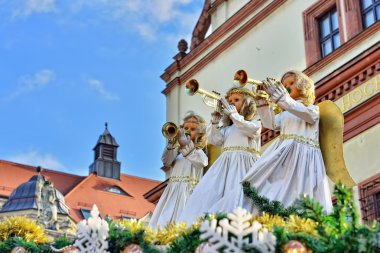 Geleneksel Noel Pazar tarihi merkezi Leipzig