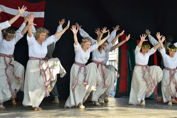 Brüksel Letonca dansçılar — Stok fotoğraf