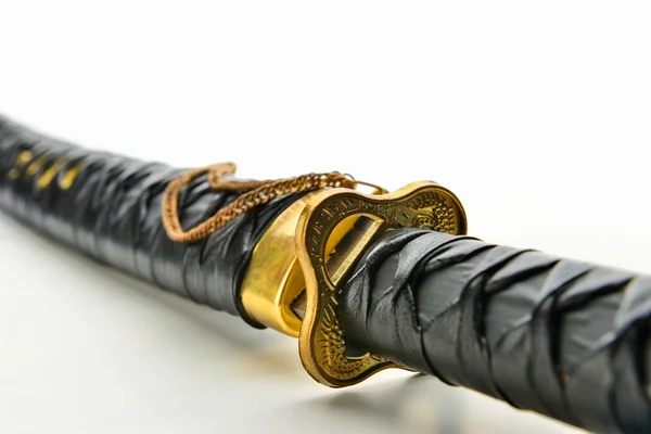 Imagen DOF poco profunda de la espada japonesa Katana — Foto de Stock