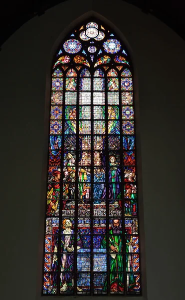 Interior de Grote Kerk Den Haag o Grote of Sint-Jacobskerk construido durante15-16 siglos . — Foto de Stock