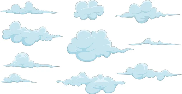 Koleksi awan untuk desain anda - Stok Vektor