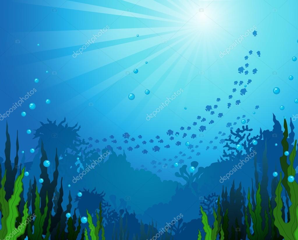 Sea life background Stock Vector by ©starlight789 107549694