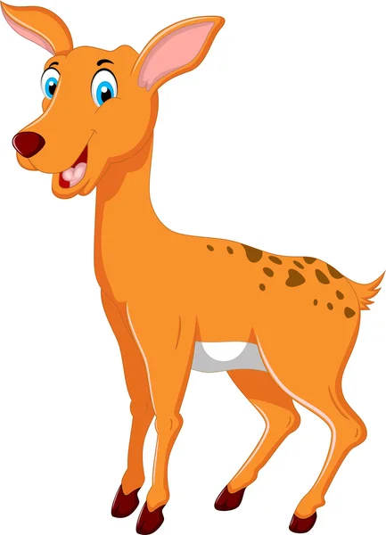 Cute deer cartoon for you design — Stock Vector