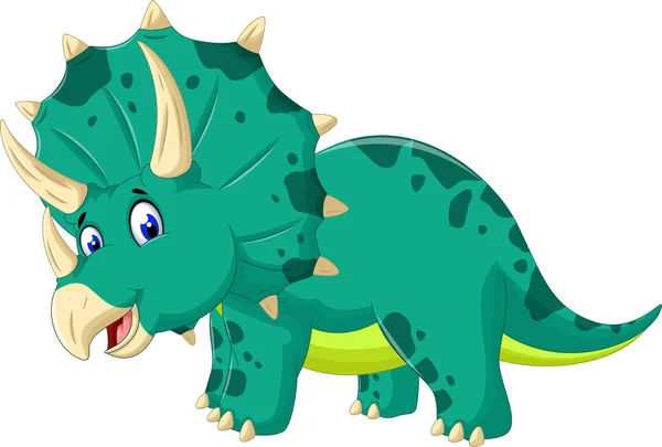Roztomilý kreslený Triceratops pro vás design — Stockový vektor