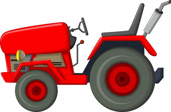 Dibujos animados de tractor rojo para usted diseño — Foto de Stock