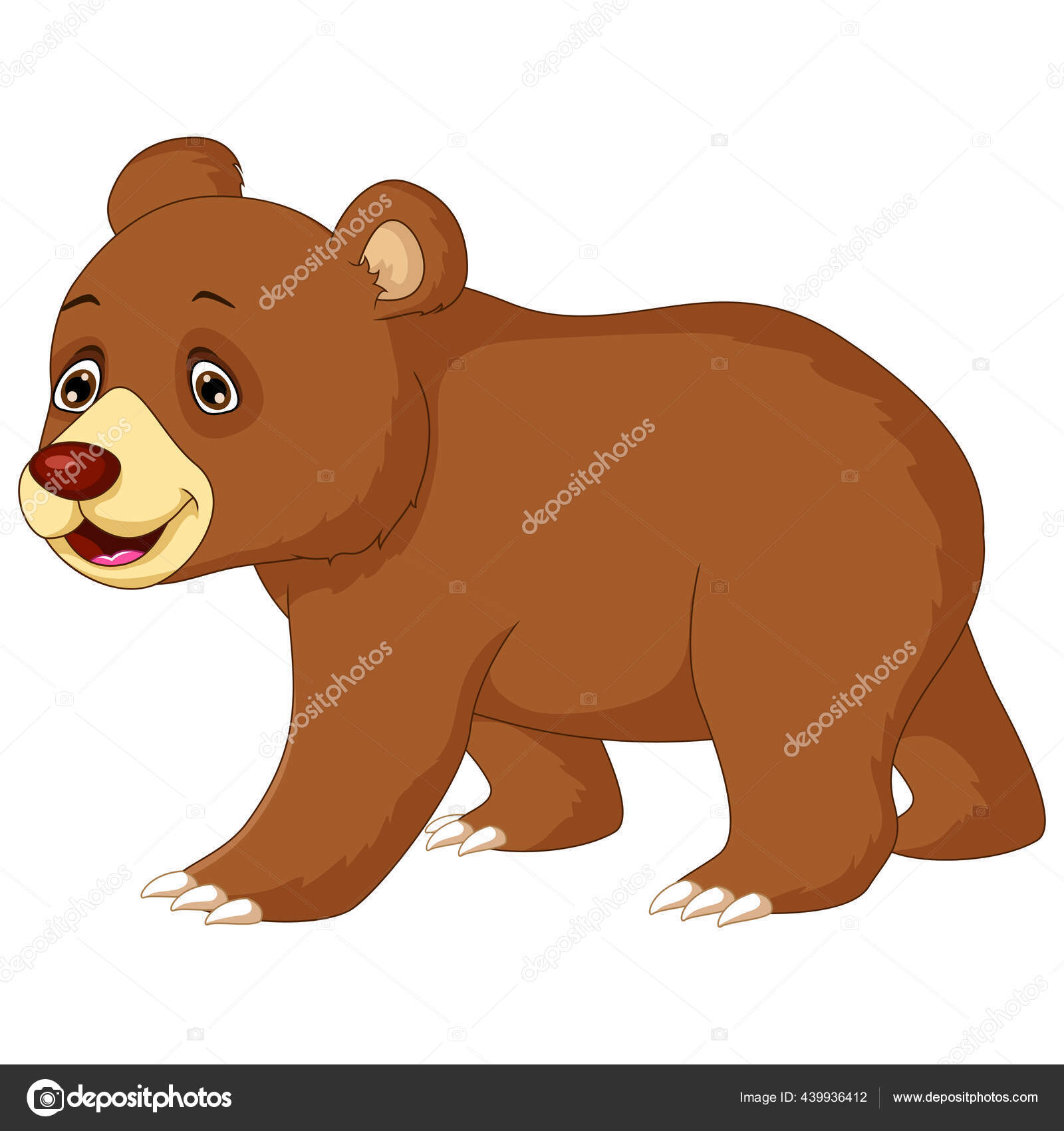 Komik Ayı Çizgi Film Vektörü ©starlight789 439936412e ait Stok Vektör