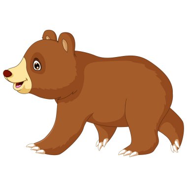 komik ayı çizgi film vektörü 