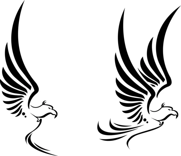 Flying eagle tattoo voor u ontwerpen — Stockvector