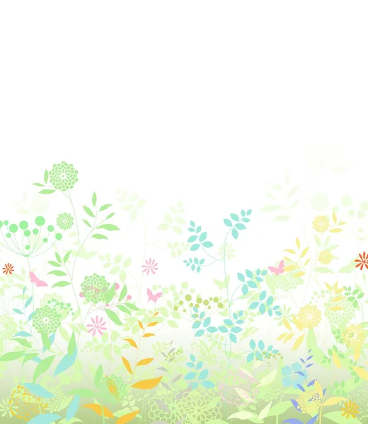 Decoration of Flower spring background — Stock Vector