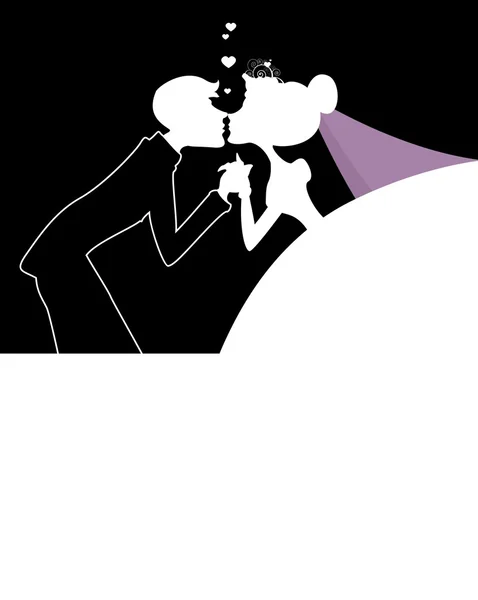 Obraz animowany ślub dla projektowania — Wektor stockowy