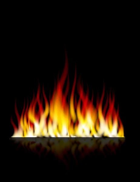 Queimar fogo chama para você projetar — Vetor de Stock